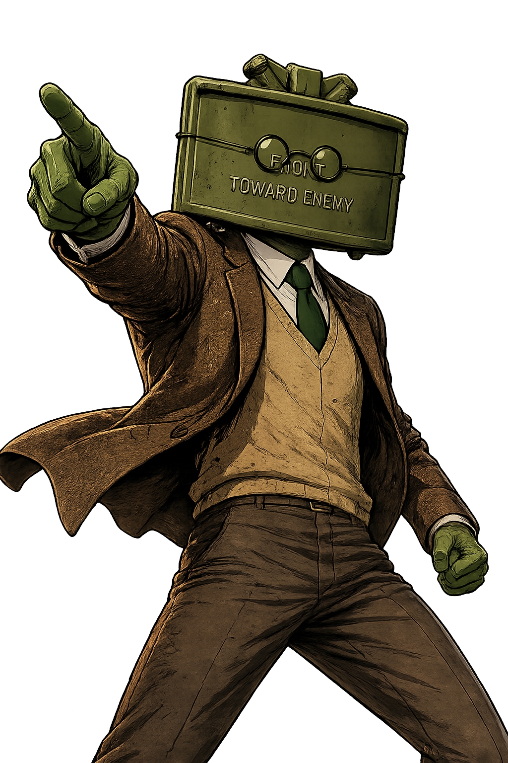 Dr. Brightside pointing at the viewer
